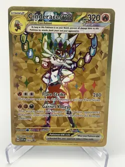 Pokemon TCG Cinderace EX 163 SV: Scarlet & Violet Black Star Promo Cards NM/M - Image 1