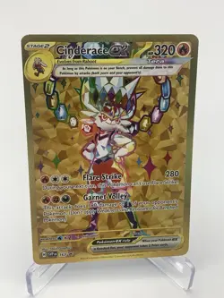 Pokemon TCG Cinderace EX 163 SV: Scarlet & Violet Black Star Promo Cards NM/M - Image 2
