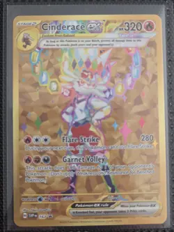 Pokemon TCG Cinderace ex 163 Black Star Promo NM - Image 1