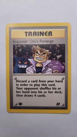 Pokemon Card - Imposter Oak's Revenge Team Rocket 76/82 Uncommon 1st Edition - Image 1