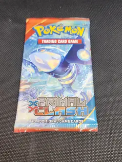 ONE Pokemon TCG XY Primal Clash Booster Pack 10 Card - Groudon Artwork - Sealed - Image 1