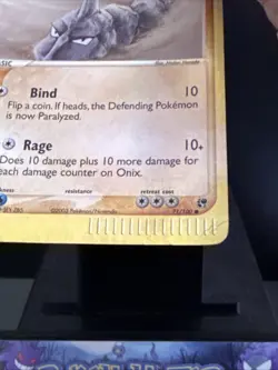 Pokemon Card Onix 71/100 Reverse Holo EX Sandstorm Set Played - Image 2