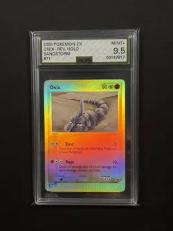 AGS 9.5 Onix Sandstorm 2003 Reverse Holo Pokemon Card #71/100 - Image 1