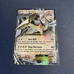 Pokemon XY Ancient Origins Lugia EX 68/98 Ultra Rare TCG Holo Card 2015 LP - Image 1