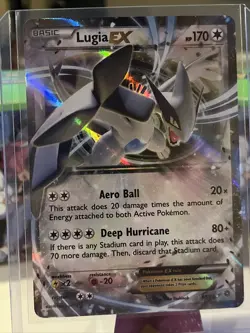 Pokemon TCG - XY Ancient Origins Lugia EX Ultra Rare Holo Card - 68/98 MP/LP - Image 1