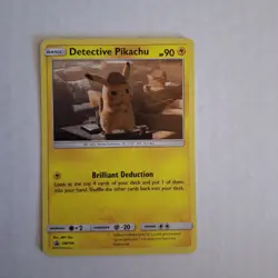 Detective Pikachu - SM194 - Pokemon Sun Moon Black Star Promo Holo Rare - NM - Image 1