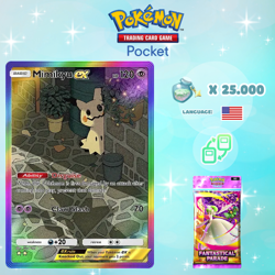 Pokemon TCG Pocket - Mimikyu ex Rainbow Card (English) - Image 1