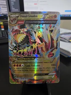 Primal Groudon EX 86/160 - Pokemon TCG Primal Clash XY Fan Art Holographic Card - Image 1