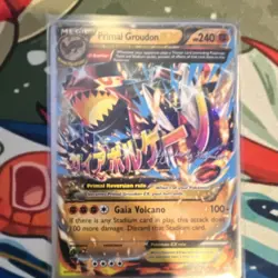 Pokemon TCG Primal Groudon EX 86/160 Primal Clash Ultra Rare Holo 240HP - Image 1