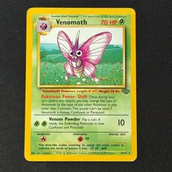 Venomoth 29/64 Non Holo Rare Jungle LP Pokemon TCG - Image 1