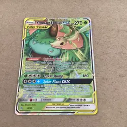Venusaur & Snivy GX 1/236 Tag Team Ultra Rare Holo Cosmic Eclipse - Pokemon TCG - Image 1