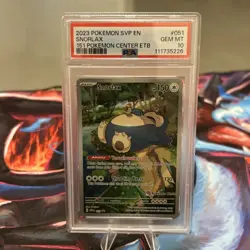 2023 POKEMON 151 POKEMON CENTER ELITE TRAINER BOX PROMO SVP #051 SNORLAX PSA 10 - Image 1