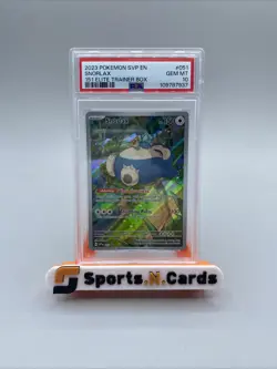 2023 Pokemon Snorlax #051 SVP 151 Elite Trainer Box Black Star Promo PSA 10 - Image 1