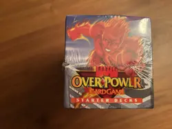 SEALED NEW 1995 Fleer MARVEL OVERPOWER 12 Starter Decks Trading Card Game (TCG) - Image 2