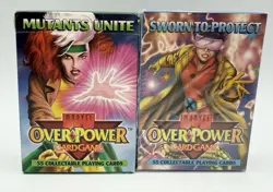 1995 Marvel OverPower Card Game Sworn To Protect, Mutants Unite Starter Deck NEW - Image 1