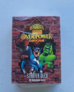 Marvel OverPower Monumental Card Game New Starter Deck Sealed Fleer - Image 1