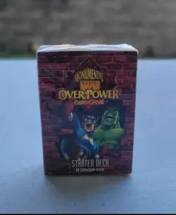 Marvel OverPower Monumental Card Game New Starter Deck Sealed Fleer - Image 2