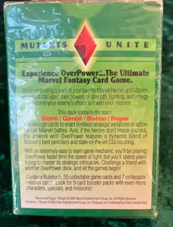 Marvel Comics Mutants Unite OverPower Card Game Starter Deck *New & Sealed* 1995 - Image 2