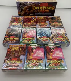 OPEN BOX 1995 Fleer MARVEL OVERPOWER 11 SEALED Starter Decks Trading Card Game - Image 1