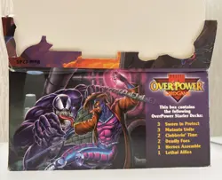 OPEN BOX 1995 Fleer MARVEL OVERPOWER 11 SEALED Starter Decks Trading Card Game - Image 3
