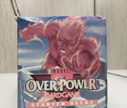 OPEN BOX 1995 Fleer MARVEL OVERPOWER 11 SEALED Starter Decks Trading Card Game - Image 4