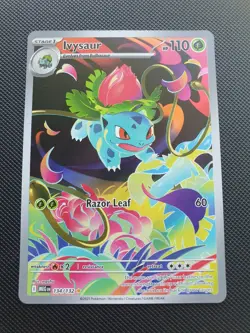 Ivysaur Illustration Rare 134/132 Mega Evolution Pokemon TCG English Holo Art - Image 1