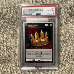 Metazoo Reapers Crown Playtester PSA 10 Gem Mint Full Holo Seance 2022 - Image 1