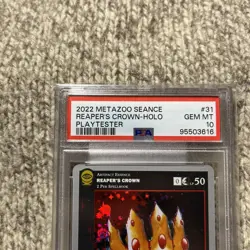 Metazoo Reapers Crown Playtester PSA 10 Gem Mint Full Holo Seance 2022 - Image 2