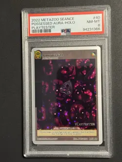 PSA 8 NM-MT MetaZoo Seance Possessed Aura PlayTester Full Holo 40/165 (1 Of 70!) - Image 1