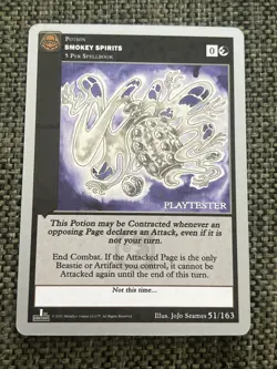 Metazoo Nightfall Smokey Spirits Playtester 51/163 NM - Image 1