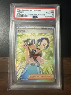 2024 Pokemon TWM Perrin #220 Special Illustration Rare PSA 10 Gem Mint 220/167 - Image 1