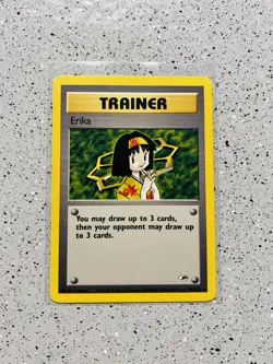 Erika - 100/132 - Pokemon Gym Heroes Unlimited Rare Card WOTC LP💎 - Image 1