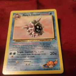 Misty's Cloyster - 29/132 - Pokemon Gym Heroes Rare Card WOTC LP - Image 2