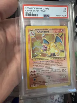 Pokemon Card Charizard Base Set 2 Holo Rare PSA 7 - Image 1