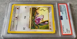 Pokemon Card Shadowless Rattata PSA 9 Mint, Base Set #61, WOTC 1999 - Image 3
