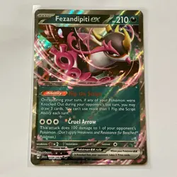Fezandipiti ex 38/64 Ultra Rare Shrouded Fable NM Pokemon TCG Card -fezandipity - Image 1