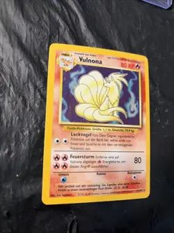 Pokemon TCG Vulnona (Ninetales) Holo Rare Card 12/102 German Edition Base Set - Image 2