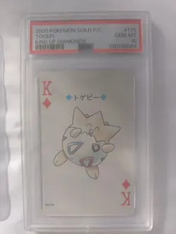 2000 POKEMON GOLD VERSION PLAYING CARDS 175 TOGEPI 176 TOGETIC set - Image 4