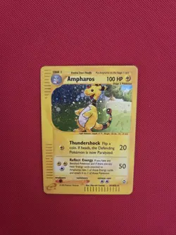 Ampharos Holo Rare H1/H32 Aquapolis Pokemon Card 2002 E Reader WoTC - Image 1