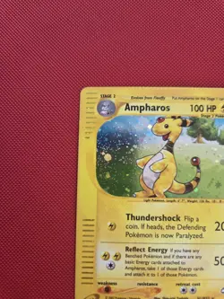 Ampharos Holo Rare H1/H32 Aquapolis Pokemon Card 2002 E Reader WoTC - Image 4