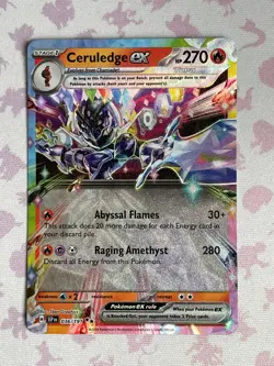 Pokemon TCG S&V Surging Sparks Ceruledge EX Card 036/191 - Image 1