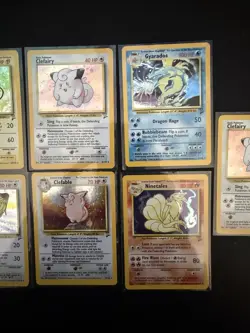 Pokemon TCG Card Lot Vintage Holos English Base Set 2 MP - Image 3