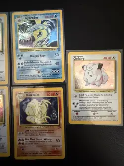 Pokemon TCG Card Lot Vintage Holos English Base Set 2 MP - Image 4