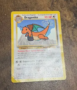 Pokemon Card (Creased)- Dragonite The First Movie Promo Card - Trading Card Game - Image 5