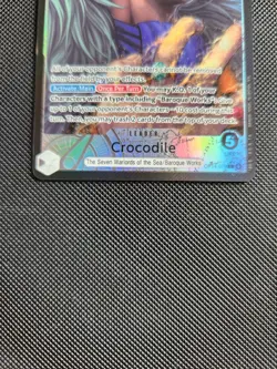 One Piece Card Crocodile Alt Art Leader OP14-079 The Azure Sea's Seven + leader - Image 4
