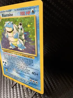 Blastoise Base Set Holo 2/102 - WOTC Vintage Pokemon Card - MP - Clean Holo - Image 3
