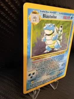 Blastoise Base Set Holo 2/102 - WOTC Vintage Pokemon Card - MP - Clean Holo - Image 4