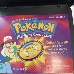 VTG Pokemon Gold Battling Coin Brand New Sealed on Card Deadstock #13 Weedle - Image 4