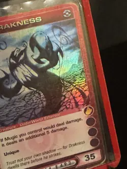 Chaotic TCG: Drakness, Super Rare Card, Dawn of Perim, Heavy Play - Image 2