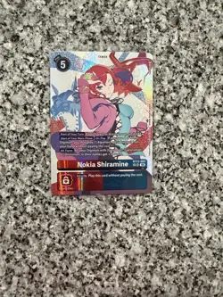 Digimon Card Game Nokia Shiramine BT22-084 Alternative Art SP SR Cyber Eden - Image 1